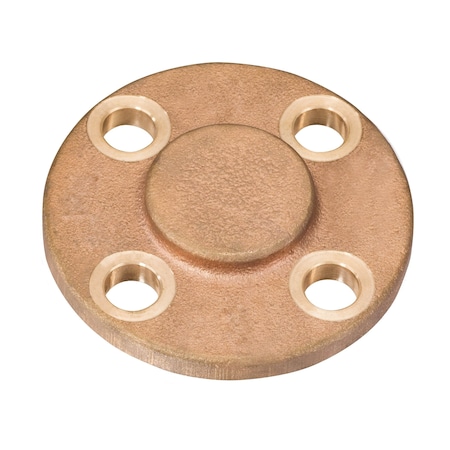 Usa Industrials Pipe Flange - Brass - Class 150 - Blind - 2-1/2 Pipe Size BULK-PF-809
